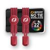 Rubber Shoelaces for Stretchy Come Easy Eliminates Frustration from Untied Easily Puts On and Takes Suitable for Children and Seniors Red and RJ-Sport