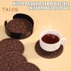 6Pcs Silicone Coasters Set for Drinks Thickened Non-Slip Cup Mat with Holder Heat-Resistant Coffee Tray for Hot Cold Beverages
