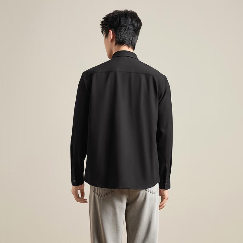SEVEN Men's Brushed Workwear Long-Sleeve Shirt