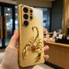 Металлический Скорпион Позолоченный Чехол Для Телефона Samsung Note 10 20 A06 A07 A12 A13 A14 A15 A16 A17 A22 A23 25 Стеклянная Крышка