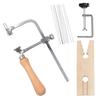 Jewelry Making Wire Saw Set for Crafting and Intricate Cutting with Sturdy Steel Blades and Comfortable Wood Handle
