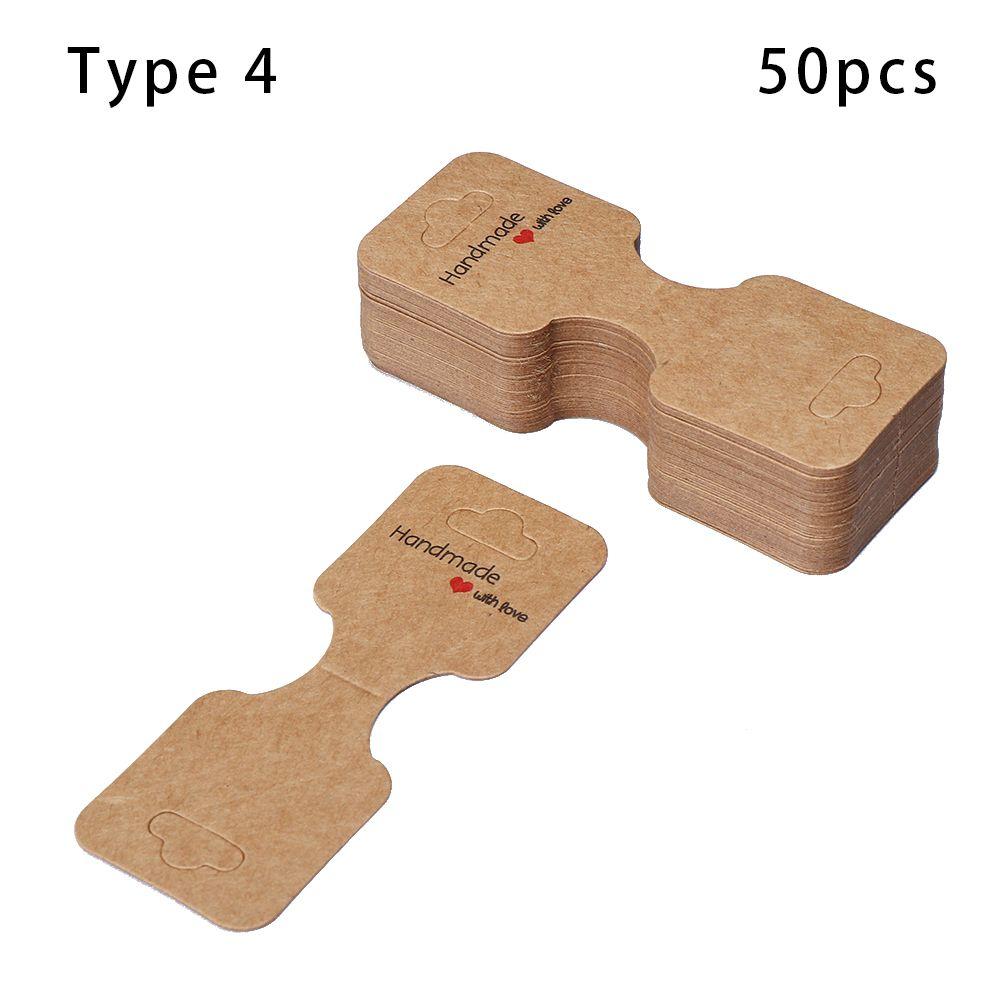 Hair Rope Wrist Strap DIY Package Hanging Blank Tag Jewellery Packing Card Display Holder Cardboard