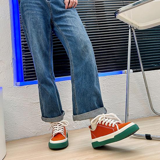 Летняя дышащая парусиновая обувь, женская универсальная студенческая обувь для скейтбординга, повседневная обувь на толстой подошве, модная обувь