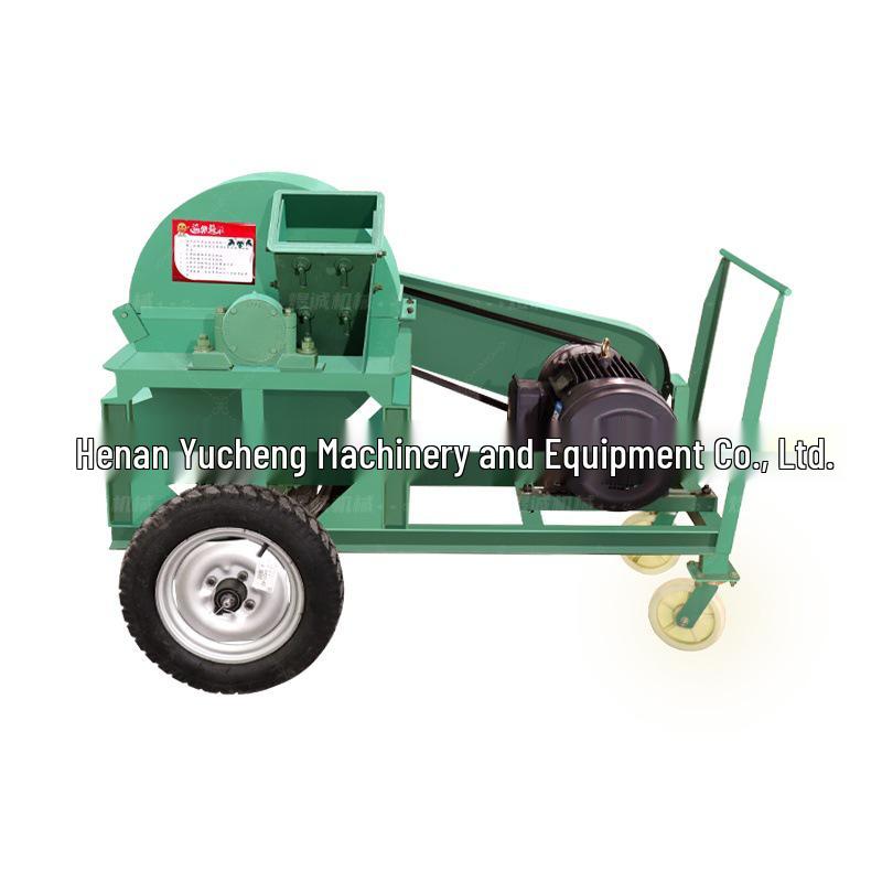 Compact Multifunctional Wood & Straw Chipper for Household and Garden Use