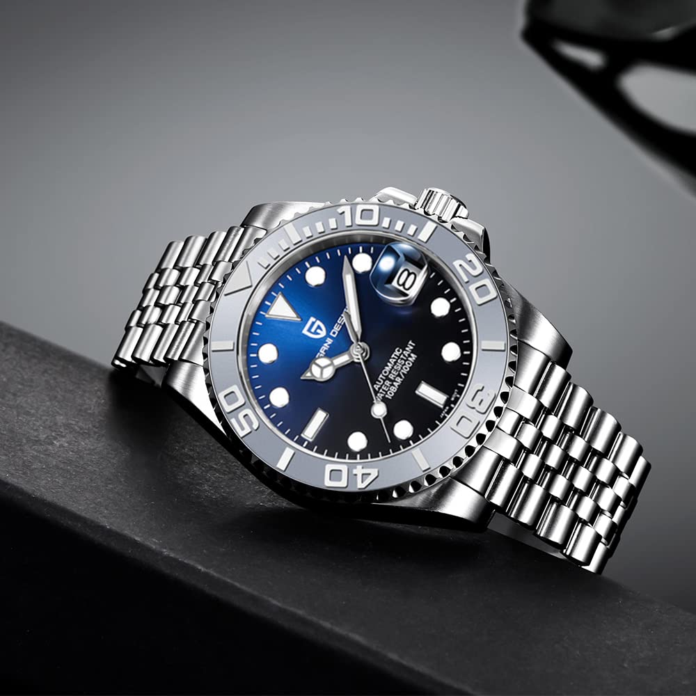 Pagani Design Сделано в SEIKO NH35 Автоматические Механические Часы с Водой Керамика Нержавеющая сталь Сапфир Pagani Design Мужские Часы, Япония, Механизм,