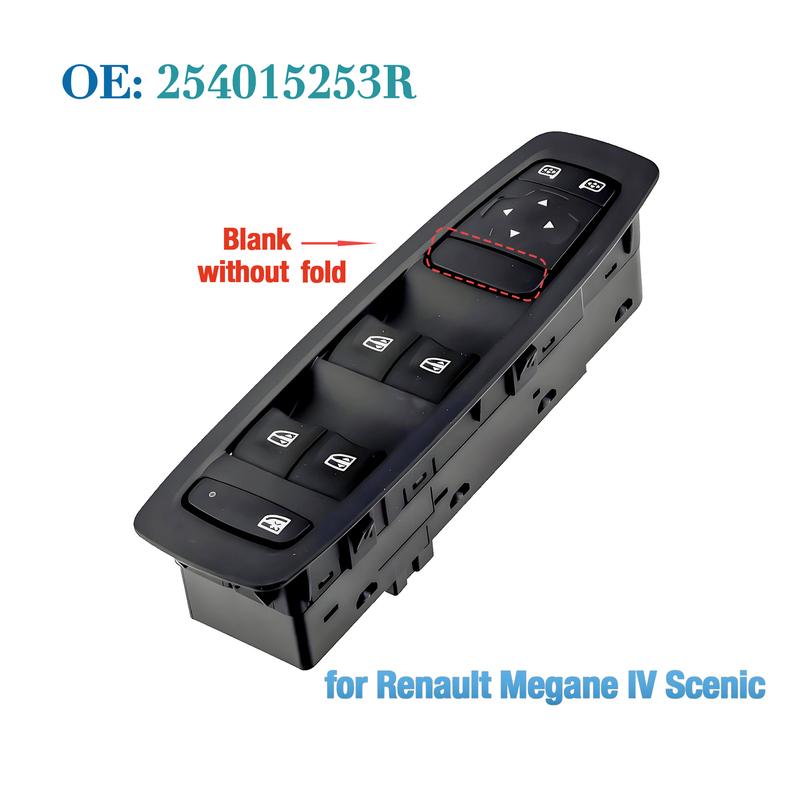 254015253R For Renault Megane IV Talisman Scenic 2016-,Front Left Driver Side Master Power Window Control Switch Button