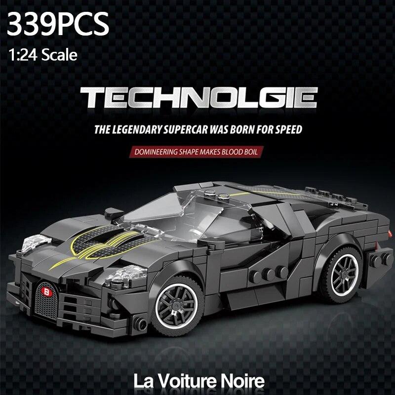 339 шт., модель скоростного спортивного автомобиля, городские классические чемпионы, гоночный автомобиль, строительные блоки 1:24 масштабных кубика Super Racers, рождественский подарок