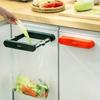 Rag Folding Cabinet Kitchen Hanging Trash Can Bin Garbage Rack Rubbish Bag Holder Storage Hanger
