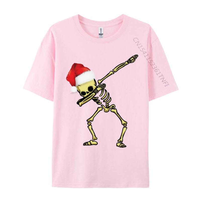 Skull Dab Dabbing Dance Funny Christmas Human Skull T-Shirts T Shirt For Autumn Cotton O Neck Streetwear T-Shirt Tshirt