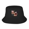 Новая Панама Popcat Нежная Унисекс Шляпа Черная Унисекс Шляпы Женские