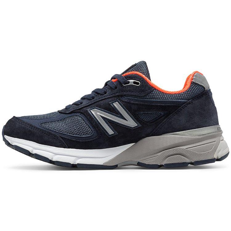 990v4 Женские New Balance Сделано в США 'Navy Orange' Женские W990NV4