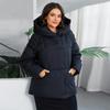 Новые модные парки женские большие размеры короткие повседневные с капюшоном и карманами женские пуховики женские верхняя одеждаNP-88595