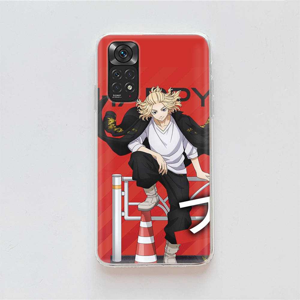 Чехол DT25 Tokyo Revengers для Samsung A04 A14 A23 A34 A54 M23 M33 M52 M53 Realme 10 9 C30S C35 C55 VIVO Y02S Y21 Y33S Y51 X80 Pro Прозрачная крышка