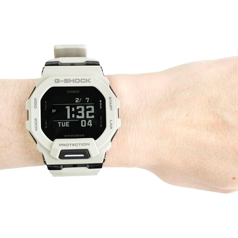 Casio G-Squad GBD-200 Series Men's Bluetooth Watch Gray Black GBD-200UU-9