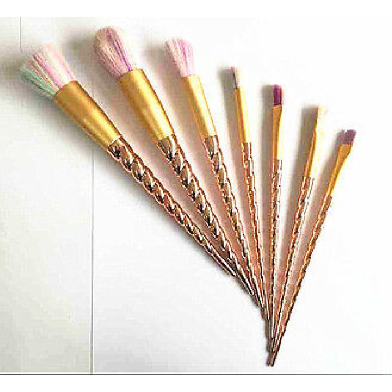 10pcs Female Unicorn Makeup Brushes Set Thread Contour Eyeshadow Powder Brush