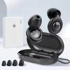 Reusable Silicone Snore Blocker Ear Plug with 10 Ear Tips in XS/S/M/L Anti-Noise Motorcycle Earplugs Noise Cancelling Ear Plugs
