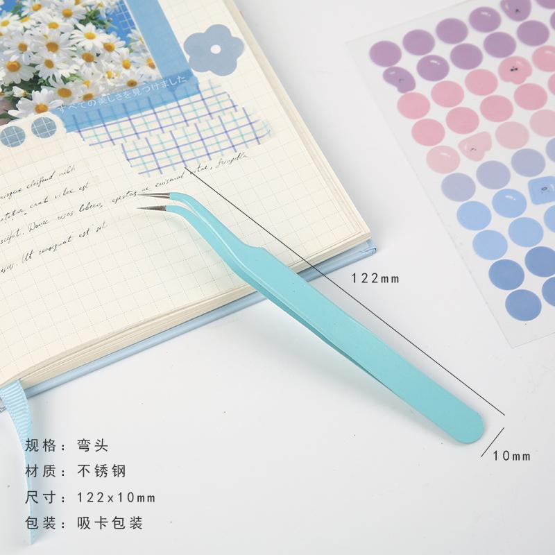 1pc/pack Kawaii Cute Macarons Creative Stationery Tool Tweezers for Scrapbooking Journals Utility Knife Kawaii Stationery