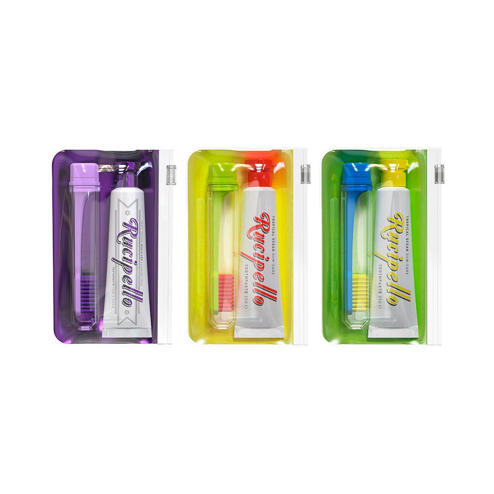 Rucipello Portable Toothpaste & Toothbrush Set (Choose 1 of 2)