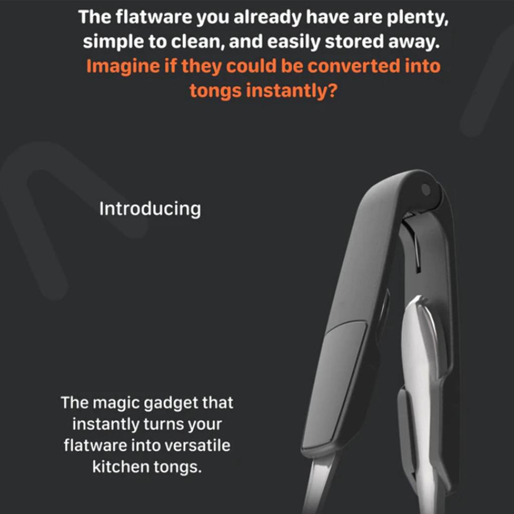 1/2pcs Food Grill Clip Barbecue Salad Food Clip Stainless Steel BBQ Grill Tongs Food Flipping Clip Tongs Cutlery Clip