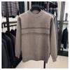 Мужской Осенне-Зимний Новый Стиль Теплый Трикотаж Имитация Двойки Повседневный Универсальный Флисовая Подкладка Утепленный Свитер Топ