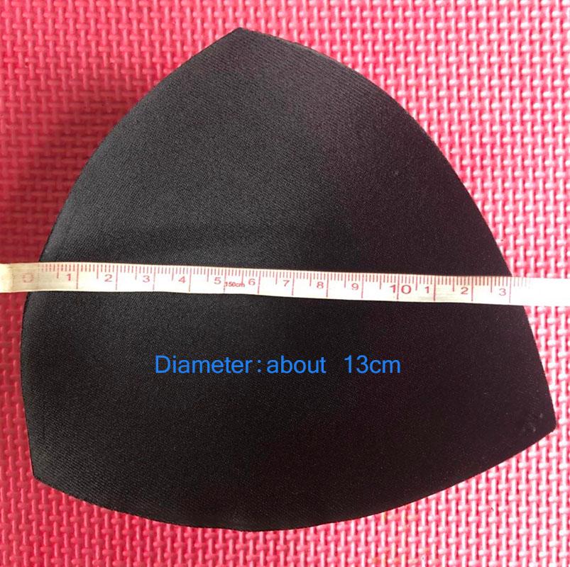 1pair Bikini Triangle Cups Chest Push Up Insert Foam Pads for Swimsuit Padding Removeable Bra Pads