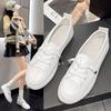 Summer New 2025 Trendy Girl Little White Shoes Personalized Fashion Simple Leisure Travel Japanese Women's Board Shoes Female Versatile