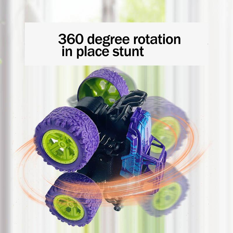 Children's Toy Four-Wheel Drive Inertia Stunt Off-Road Vehicle Model Boys' Gift Racing Car Stall Toy Gift