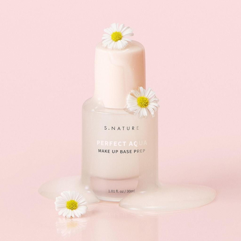 PERFECT AQUA MAKEUP BASE PREP Идеальная основа под макияж с аква-эффектом Подготовка к макияжу с кожным салом зеленого сорта Регулировка влажности и пор Предотвращает жирный блеск