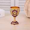 Vintage Goblet Renaissance Royal Chalice Communion for Church Holy Goblet Zinc Alloy Drinking Vessels for Weddings Ceremonies