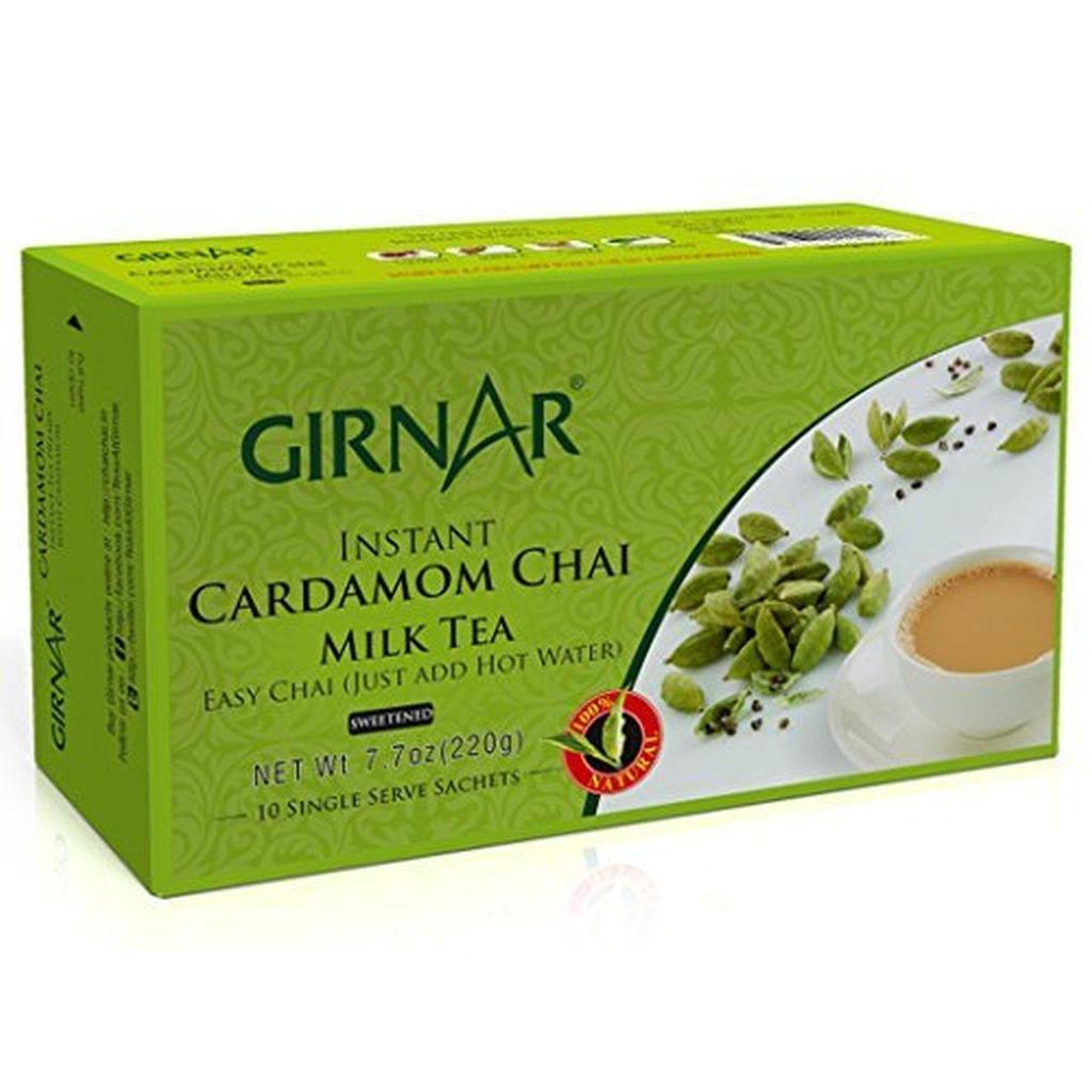 Girnar растворимый чай/премикс для чая с кардамоном, 10 пакетиков в упаковке
