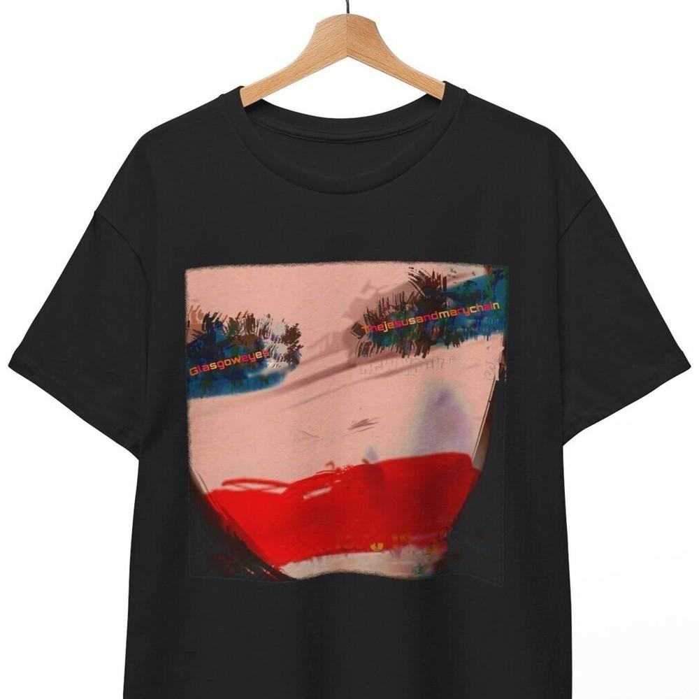 HOT The Jesus & Mary Chain T-Shirt, Glasgow Eyes, Darklands, Rock Unisex Tee Unisex T-Shirt
