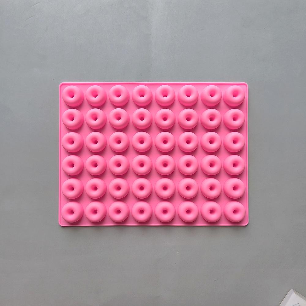 48 Cavity Mini Donut Silicone Mold DIY Handmade Dropper Mold Candy pudding Chocolate Baking Cake Tool