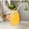 Pineapple Shaped Creative Glass Mug Transparent Tea Coffee Cups Juice Glasses Beer Cocktail Glass Water Drink Bottle Drinkware