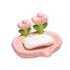 Creative Floral Soap Box Draining Non-slip Soap Dish Bathroom Accessories Lovely Soap Holder For Home Bath