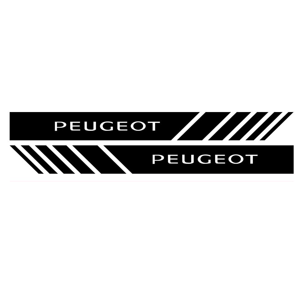 For Peugeot 307 206 5008 4008 308 2008 406 107 108 3008 Car Rearview Mirror Side Decal Stripe Sticker Vehicle Body Center Cover
