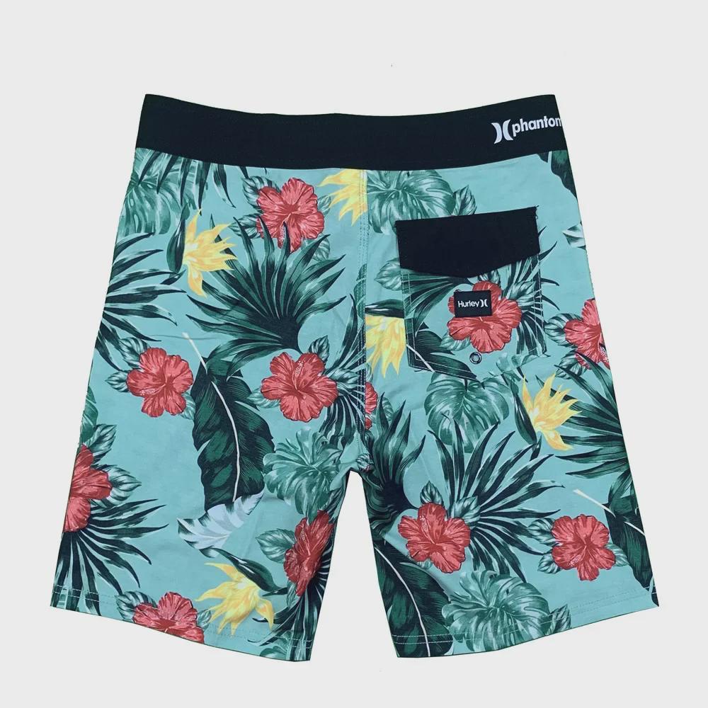 Мужские быстросохнущие шорты для серфинга с 4-сторонним плетением - лето 2024 г., повседневная пляжная одежда