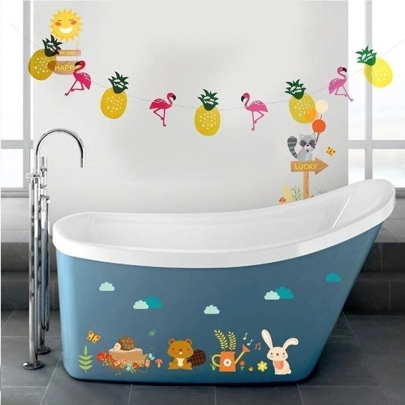 Гавайский тропический фламинго ананас летняя вечеринка декор баннер гирлянда флаги с днем рождения украшение