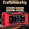 Защита от перенапряжения Внедорожник Мотоцикл Грузовик Обнаружение напряжения и температуры Автомобильное зарядное устройство для аккумулятора 12В 6А Интеллектуальное импульсное восстановление 2025 Цифровой ЖК-дисплей