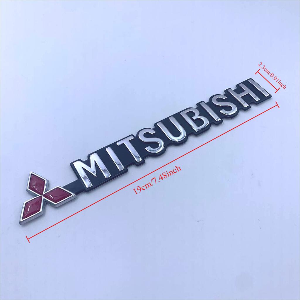 1pcs ABS Car Side Letters Emblem Trunk Badge Sticker for Mitsubishi Lancer 9 ASX L200 Colt Pajero Outlander Eclipse EVO