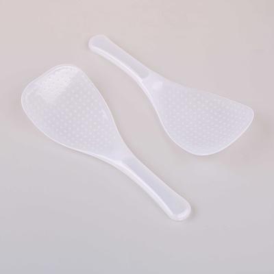 2шт прочные кухонные антипригарные рисовые весла ручные ролл-ложки прозрачные пластиковые ложки для еды