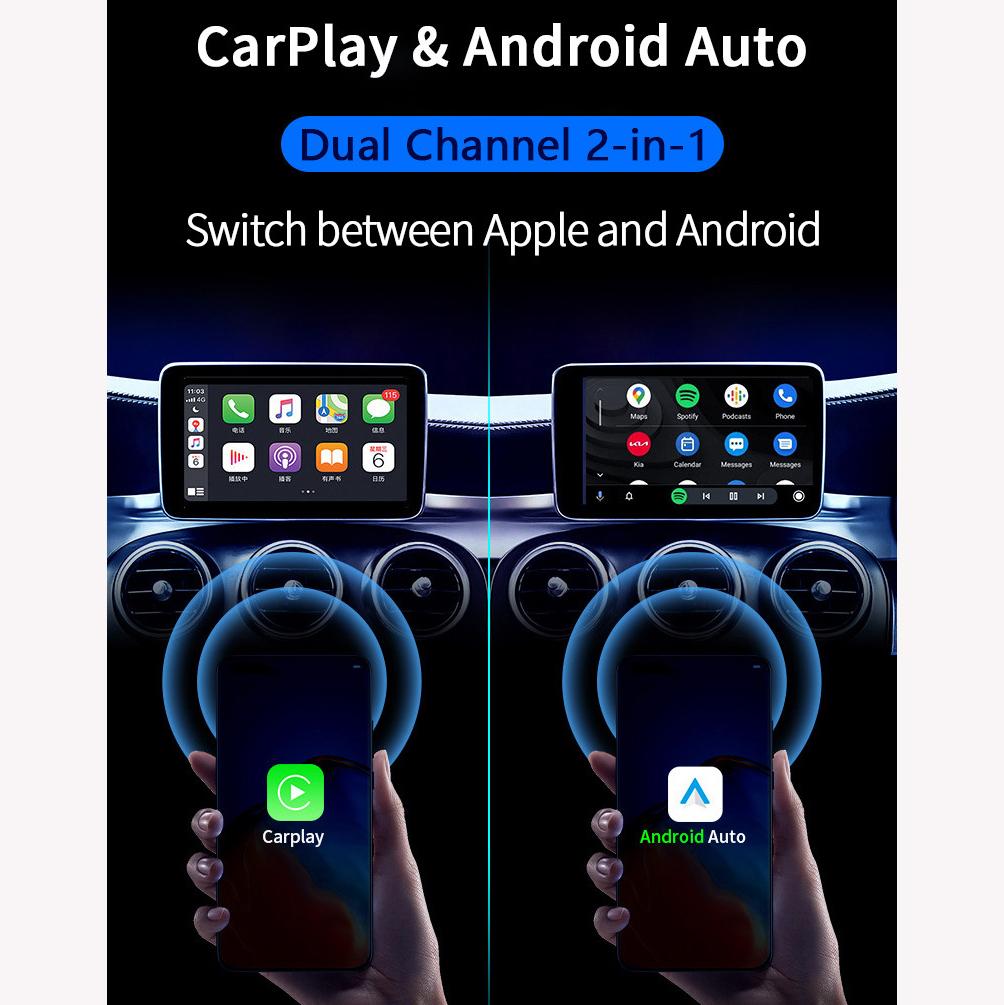 Беспроводной адаптер CarPlay Smart Mini Ai Box для Android/IOS, беспроводной ключ Carplay Plug and Play, USB-соединение, автомобильный адаптер