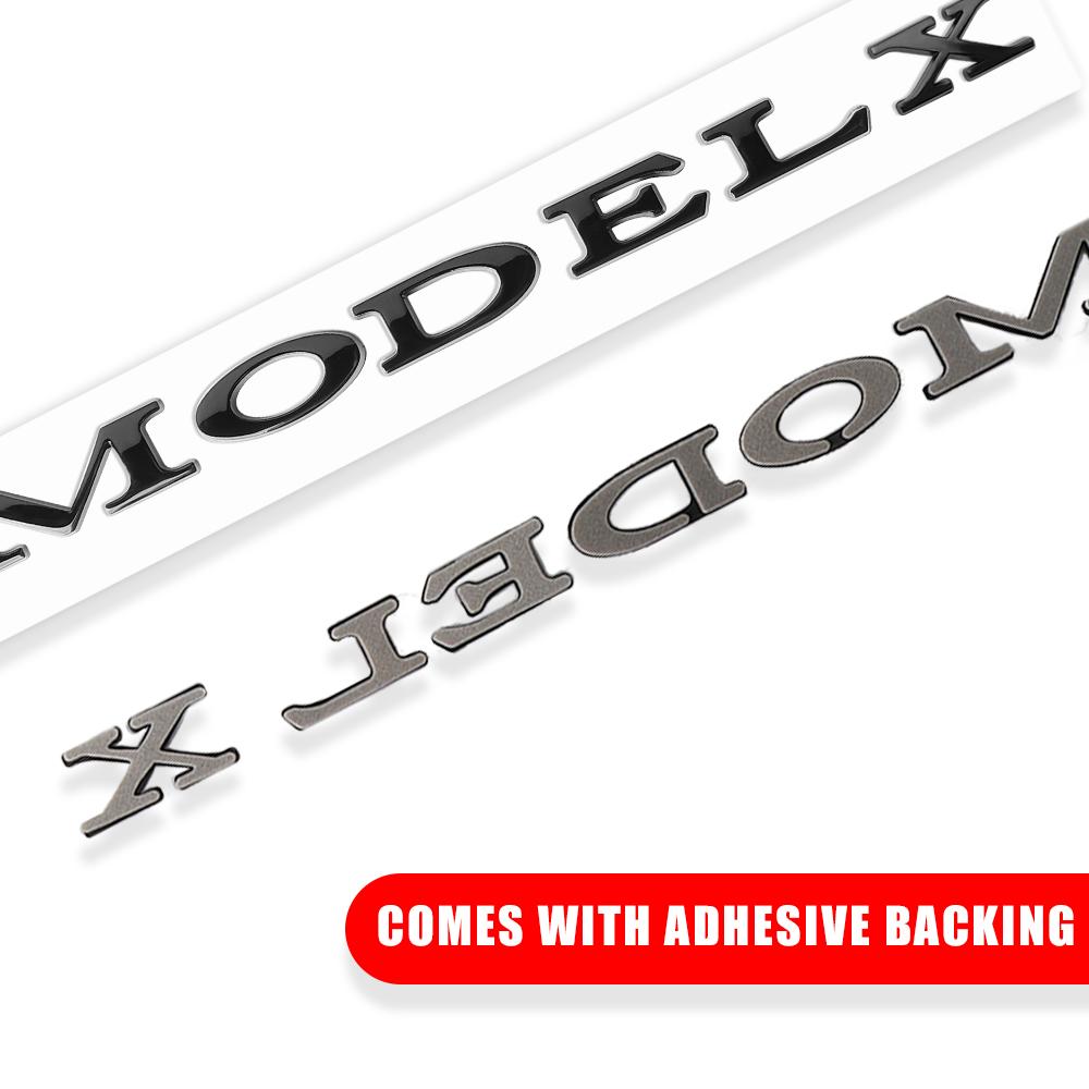 3D ABS Emblem Letters Car Rear Trunk Badge Sticker For Tesla Model Y Model S Model X SpaceX Bonina P85D Beast Roadster Juniper