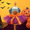 Pumpkin Dog Halloween Dress Chihuahua Size Funny Pet Apparel Dog Lace Skirt Cosplay Party