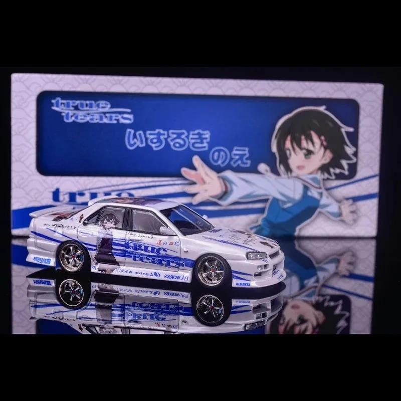 Mortal 1/64 S14 GT-SPEC V1 V2 GTR ER34 URAS 2026 HEC Сплав Автомобиль Статический Литой Коллекция Транспортных Средств Модель Автомобиля Игрушка