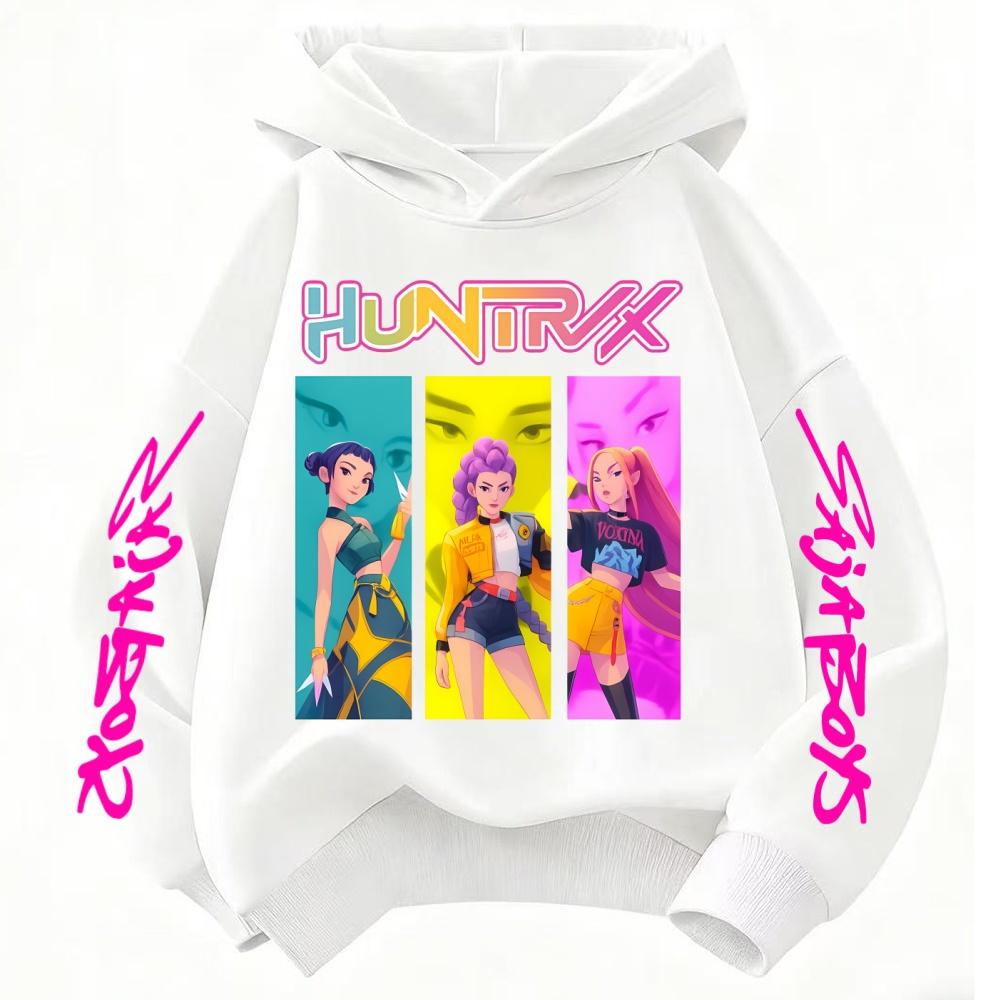 KPop Охотники на демонов Saja Boys Одежда Детская Девочка Мальчик Мода Худи Наряды для девочек Уличный стиль Харадзюку Худи Толстовка