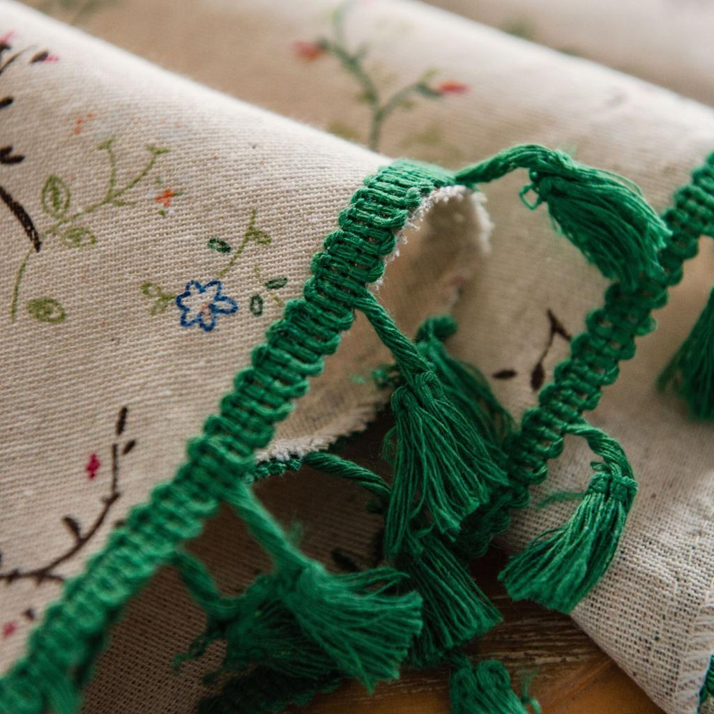 Tablecloth Floral Printing Dining Table Cloth Cotton and Linen Round Fabric Small Round Table