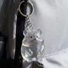 Transparent Acrylic Keychain Cat Hair Storage Capsule Hamster Hair Storage  Memorial Key Ring