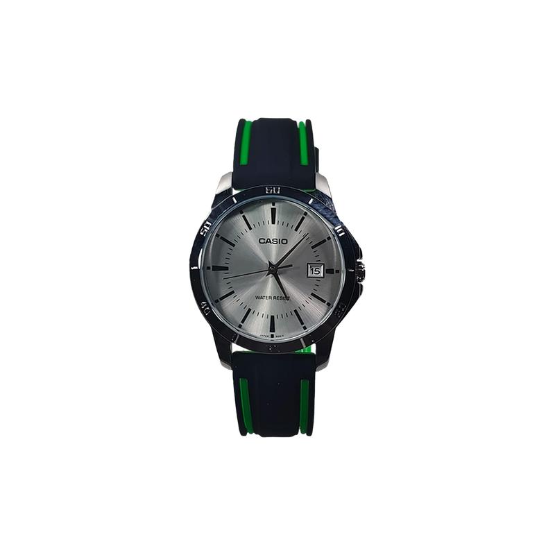 Casio Индивидуальные часы модифицированная серия Yunjing платиновые модные часы водонепроницаемые 30 метров Кварцевые силиконовый ремешок мужские an MTP-V004L-7A