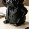Ретро Стиль Настольный Аксессуар 3D Печатный Джентльмен Бульдог Подставка для Ручек Креативный Настольный Органайзер для Кистей для Макияжа Забавная Статуэтка Декор Домашний Офис Для