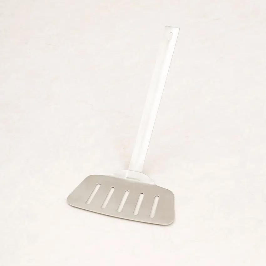 All-Stainless Steel Wide Spatula (31cm) Silver